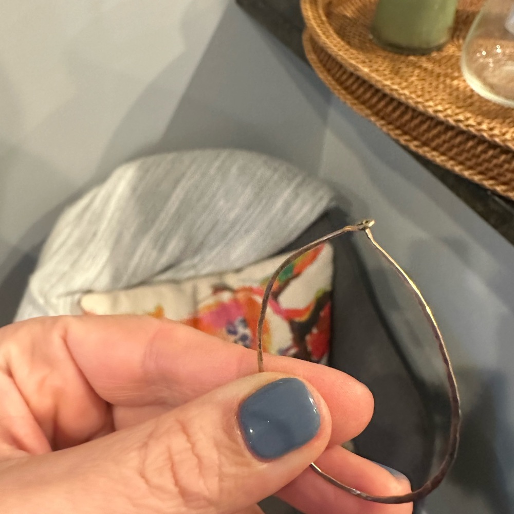 Gold filled hoop earring